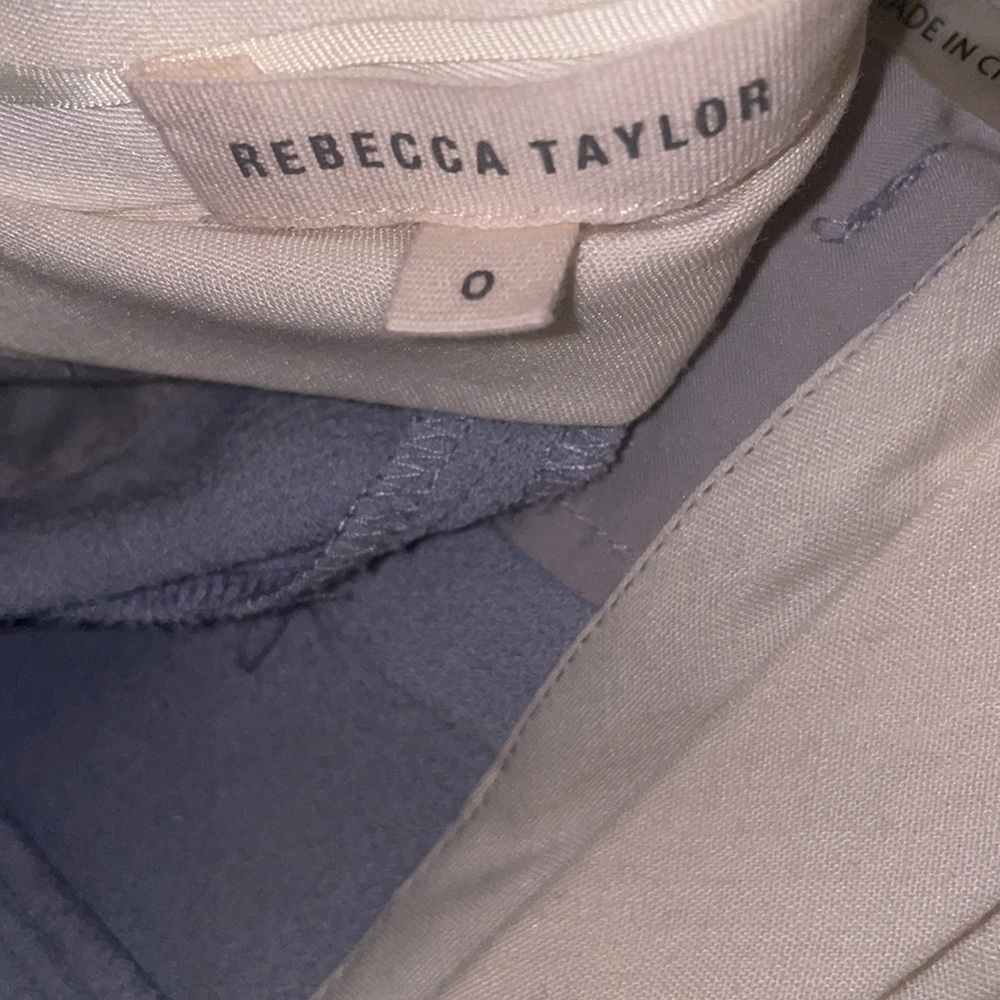 Rebecca Taylor -James pants size 0 color icy blue - Picture 10 of 11